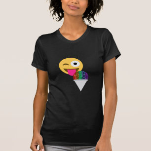glitzerndes Zwinker-Emoji T-Shirt