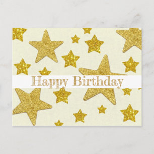 Glitzersterne Postkarte