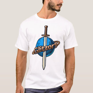 Glitzor9 Crest : T-Shirt Logo Épée & Anneaux