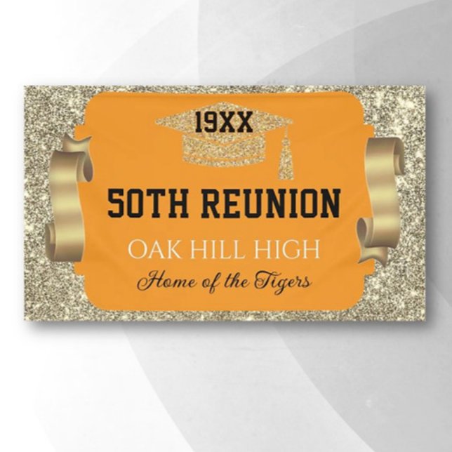 Glitzy 50th Class Reunion Banner (Von Creator hochgeladen)