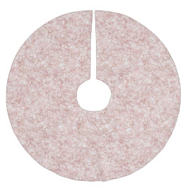 Glitzy Blush Pink Glitter Christmas Polyester Weihnachtsbaumdecke
