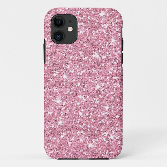Glitzy Bubblegum Glitzer Case-Mate iPhone Hülle (Rückseite)