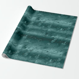 Glitzy Emerald Green Ombre Marble Geschenkpapier