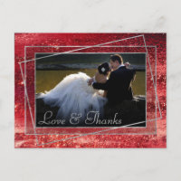 Glitzy Foil | Henna Crimson Red Foto Vielen Dank