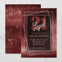 Glitzy Foil | Henna Crimson Red Glam 21 und Legal