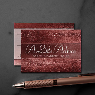 Glitzy Foil   Henna Crimson Red Imitats Shine Advi Begleitkarte