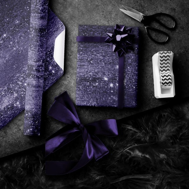 Glitzy Foil | Magenta Hot Pink Blush Imitats Shimm Geschenkpapier (Von Creator hochgeladen)