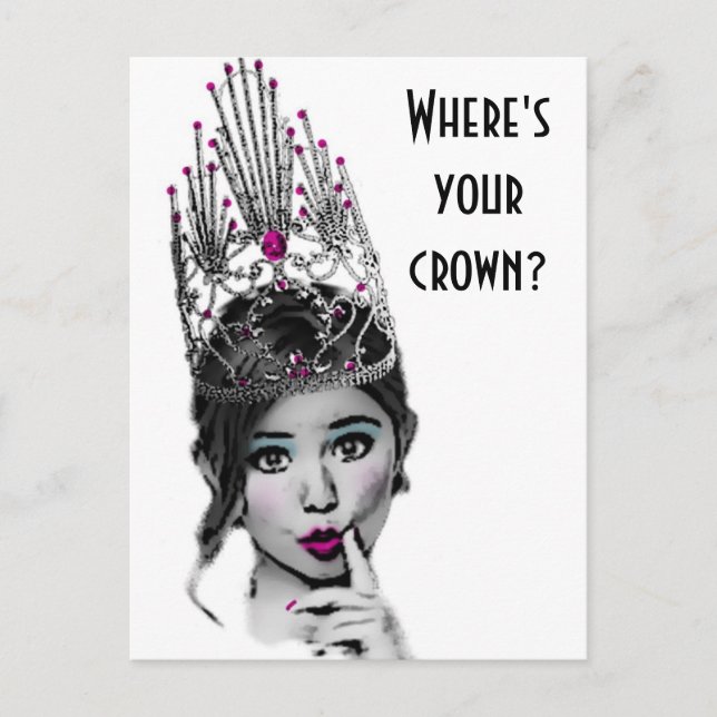 Glitzy Girl Postcards Postkarte (Vorderseite)