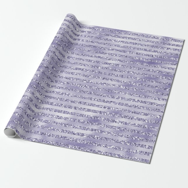 Glitzy Girly Lila Glitzer Geschenkpapier (Ungerollt)
