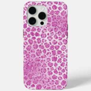 Glitzy Girly Pink Leopard Print Case-Mate iPhone Hülle