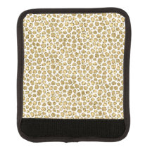 Glitzy Glam Gold Glitzer Leopard Print