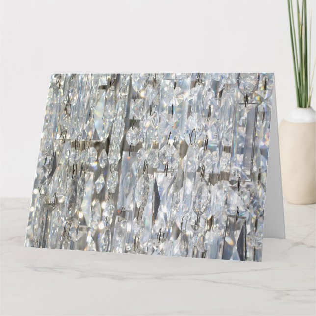 Glitzy Glittery Crystal Karte (Vorderseite)
