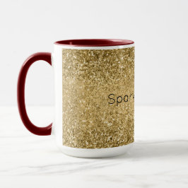 Glitzy Gold Glam Glitzer Sparkle Tasse