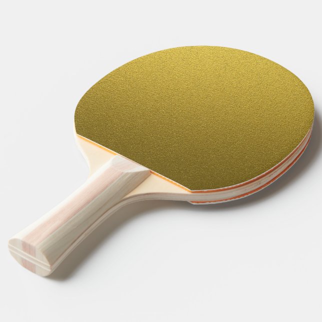 Glitzy-Gold-Glitzer Tischtennis Schläger (Rückseitenansicht)