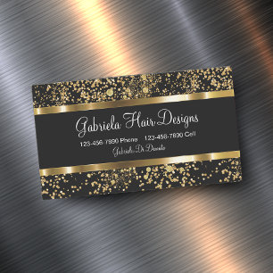 Glitzy Hairdresser Magnetische Visitenkarte