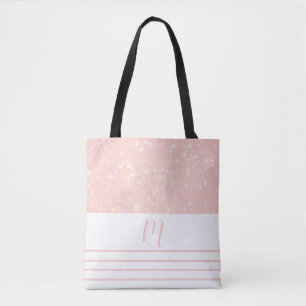 Glitzy Peach Mit Monogramm Tasche