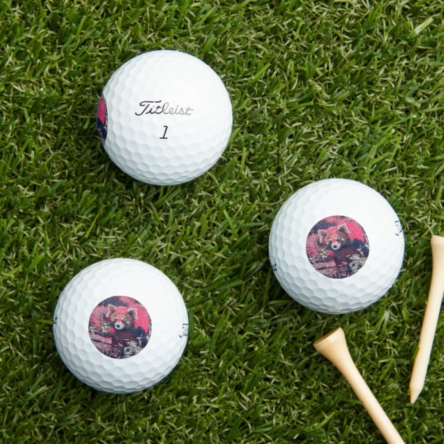 GlitzyAnimal_RedPanda_005 Golfball (Insitu Gras)