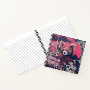 GlitzyAnimal_RedPanda_005 Notizbuch