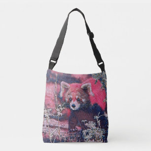 GlitzyAnimal_RedPanda_005 Tragetaschen Mit Langen Trägern