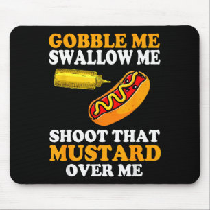 Glizzy Gobbler Lustiges Glizzy Meme Hot Dog Liebha Mousepad