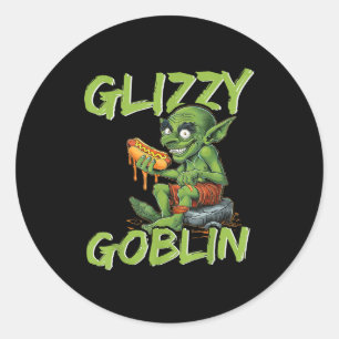 Glizzy Goblin Lustiger Glizzy Fresser Hot Dog Lieb Runder Aufkleber