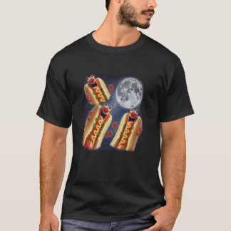 Glizzy Hotdog Mond 3 Heulend Bei Mond Funny Weird  T-Shirt