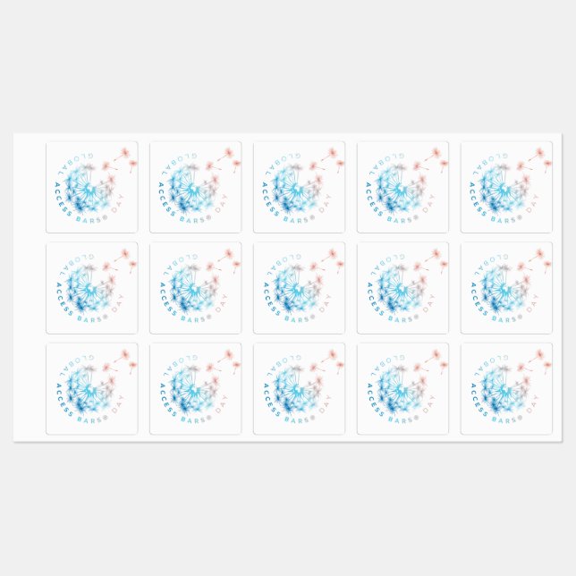 Global Access Bars Day Labels Etiketten (Blatt)
