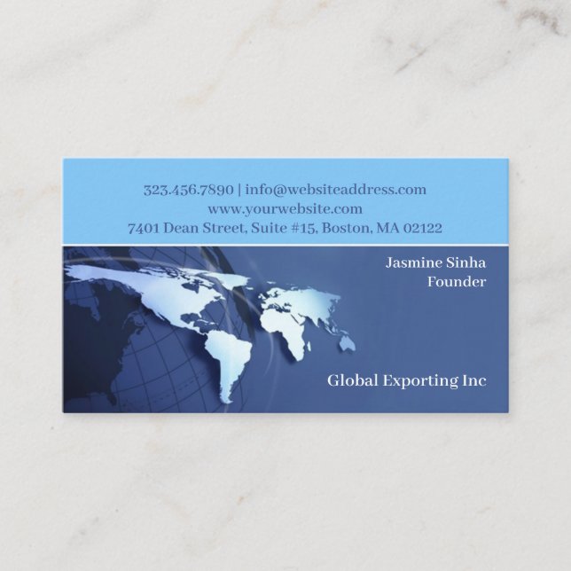 Global Business Card Visitenkarte (Vorderseite)