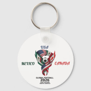Global Football 2026 Schlüsselanhänger  Mexiko USA