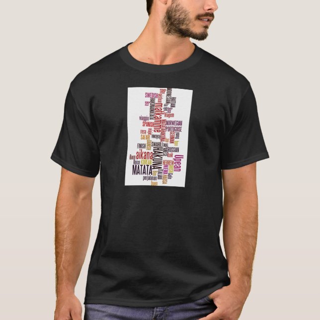 Global Groove: Hakuna Matata in jeder Sprache T-Shirt (Vorderseite)