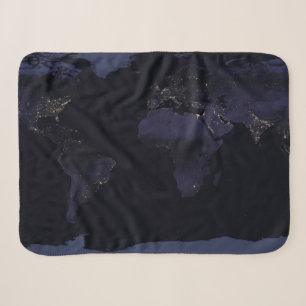 Global Map Earth's City Lights at the Night. Sherpadecke