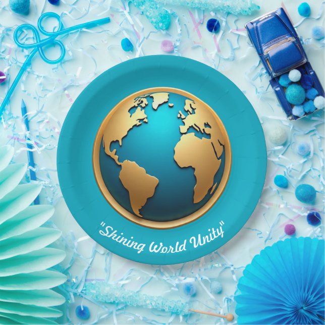 "Global Prestige Glow" Pappteller (Party)
