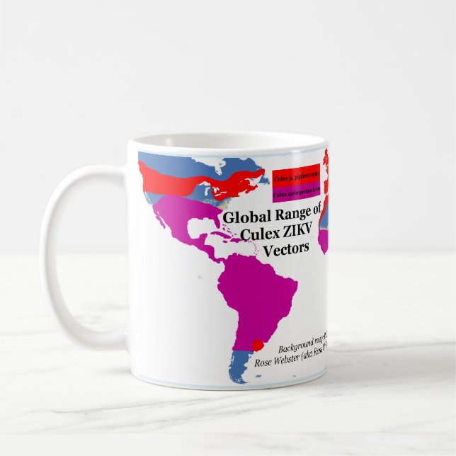 Global Range of Culex ZIKV Tasse von RoseWrites (Links)