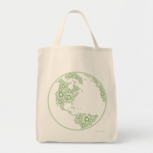 Global réutilisez le sac fourre-tout organique (Devant)
