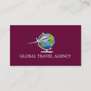 Global Travel Agency Agent Business Card Visitenkarte