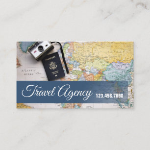Global Travel Agency Agent Business Card Visitenkarte