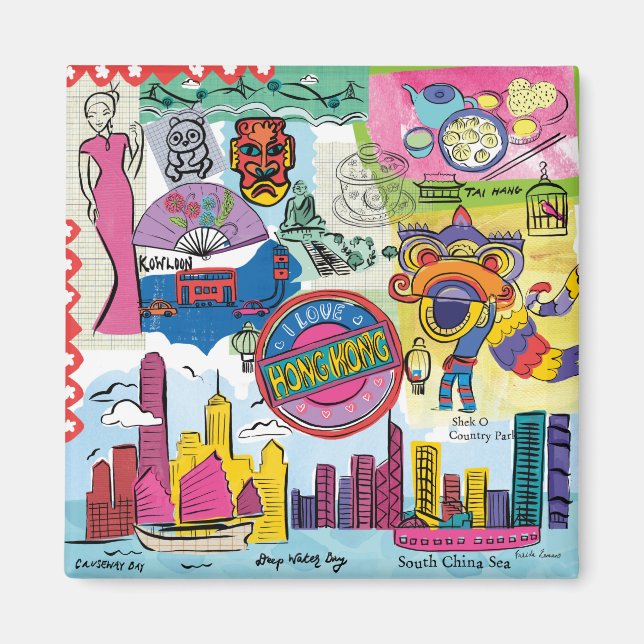 Global Travel - Hongkong Magnet (Vorne)