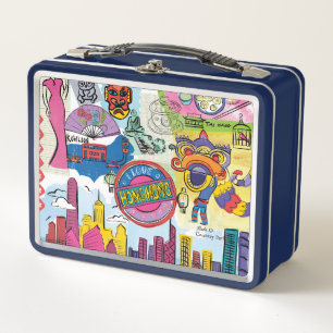Global Travel - Hongkong Metall Brotdose