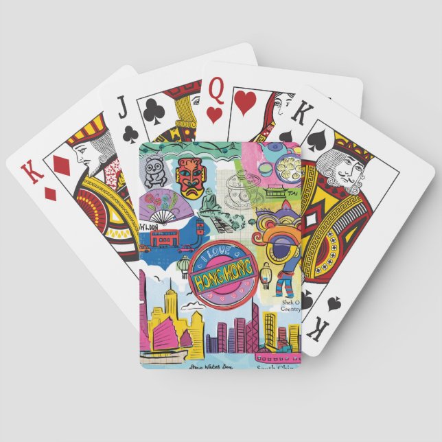 Global Travel - Hongkong Spielkarten (Rückseite)
