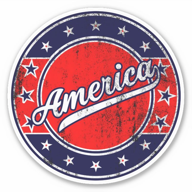 Global Traveller - Amerika | US-Sticker Aufkleber (Vorderseite)