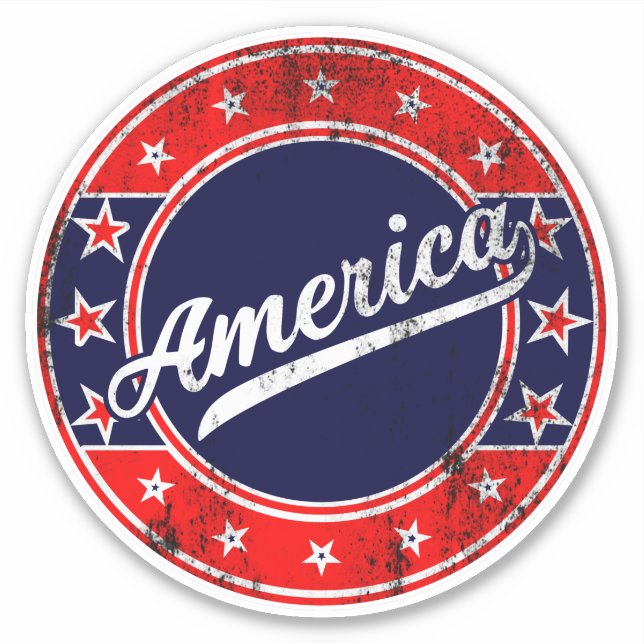 Global Traveller - Amerika | USA Aufkleber (Vorderseite)