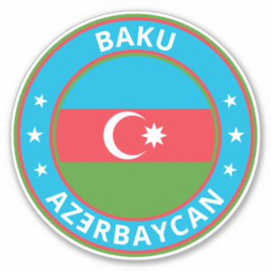Global Traveller - Baku, Azǝ   Aserbaidschan Aufkleber
