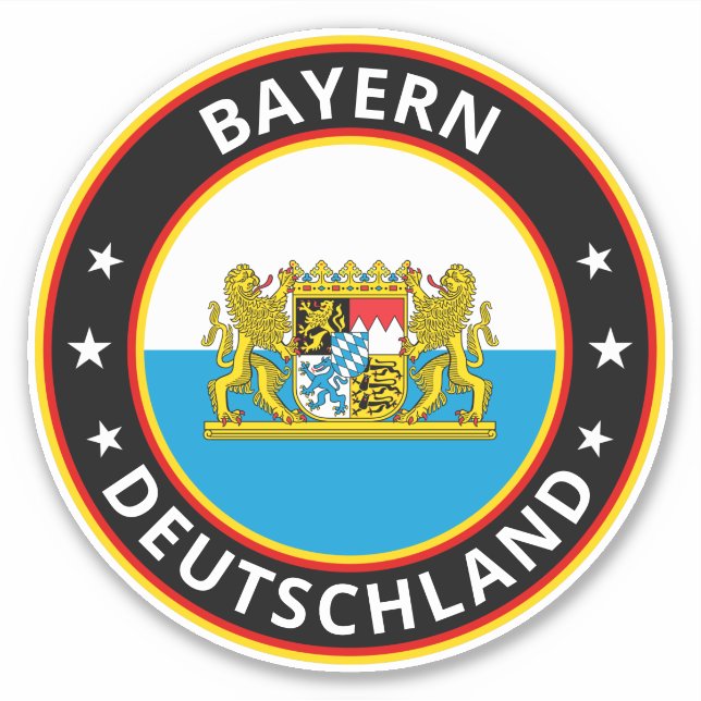 Global Traveller - Bayern | Bayern (Bearbeitung) Aufkleber (Vorderseite)