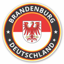 Global Traveller - Brandenburg, Deutschland (Edit) Aufkleber