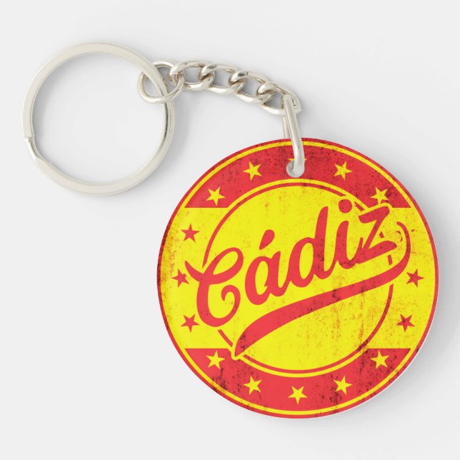 Global Traveller - Cadiz, Spanien Schlüsselanhänger (Vorderseite)