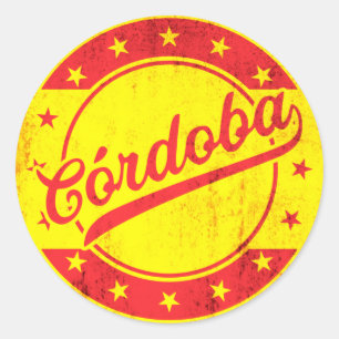 Global Traveller - Cordoba, Spanien Runder Aufkleber