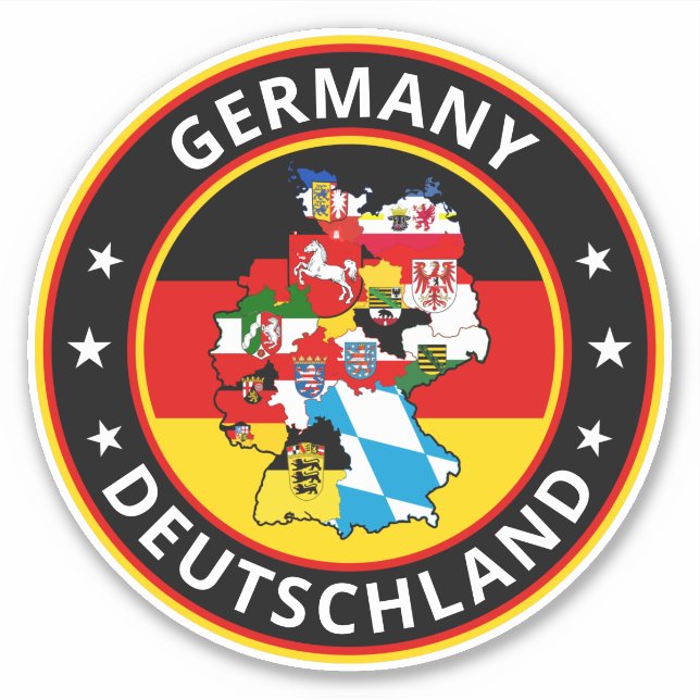 Global Traveller - Deutschland | Deutschland (Edit Aufkleber (Vorderseite)