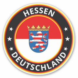 Global Traveller - Hessen, Deutschland (Edit) Aufkleber