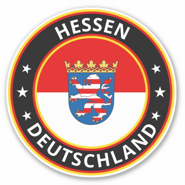 Global Traveller - Hessen, Deutschland (Edit) Aufkleber (Vorderseite)