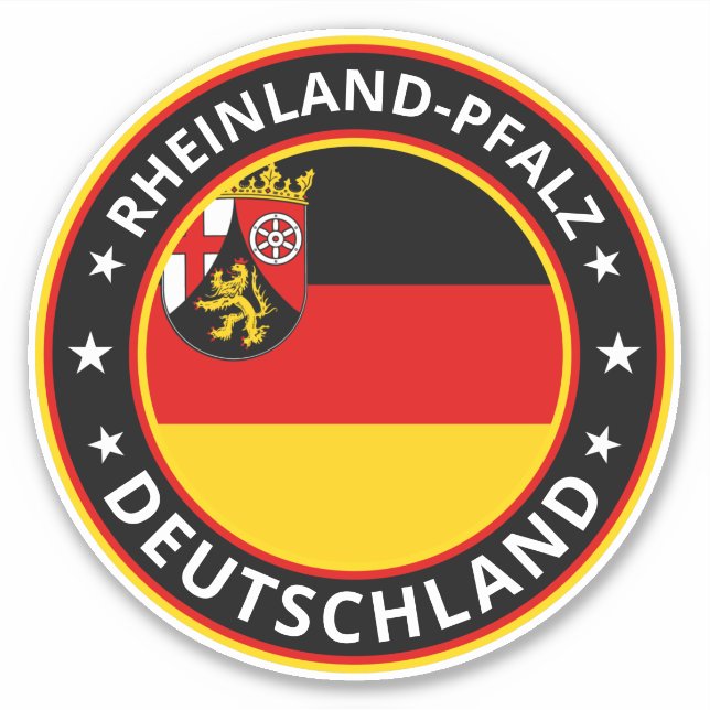 Global Traveller Rheinland-Pfalz, Deutschland Aufkleber (Vorderseite)
